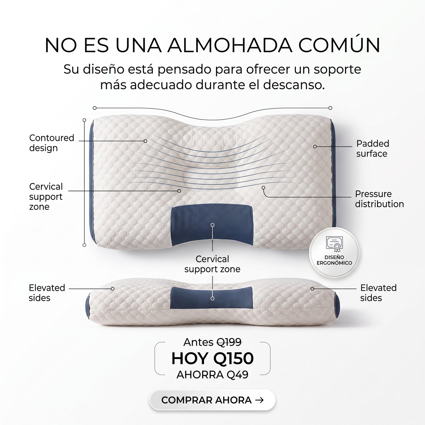 Almohada Cervical Ortopédica